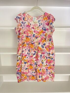 Shop the Mint Pink Floral Casual Ruffle-Sleeve Dress